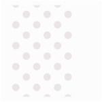 Polka Dots - Pastel Pink on White Large Garden Flag (Two Sides)