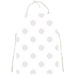 Polka Dots - Pastel Pink on White Full Print Apron