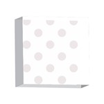 Polka Dots - Pastel Pink on White 4 x 4  Acrylic Photo Block