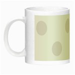 Polka Dots - Pastel Pink on White Night Luminous Mug
