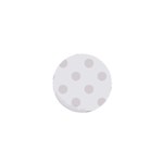 Polka Dots - Pastel Pink on White 1  Mini Magnet