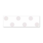 Polka Dots - Pastel Pink on White Sticker (Bumper)