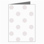 Polka Dots - Pastel Pink on White Greeting Cards (Pkg of 8)