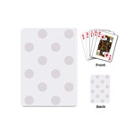 Polka Dots - Pastel Pink on White Playing Cards (Mini)