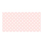 Polka Dots - White on Misty Rose Pink Satin Wrap