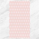 Polka Dots - White on Misty Rose Pink Canvas 40  x 72 