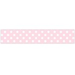 Polka Dots - White on Piggy Pink Flano Scarf (Large)