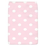 Polka Dots - White on Piggy Pink Removable Flap Cover (S)
