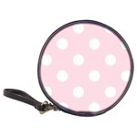 Polka Dots - White on Piggy Pink Classic 20-CD Wallet