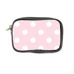 Polka Dots - White on Piggy Pink Coin Purse