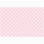 Polka Dots - White on Piggy Pink Collage 12  x 18 