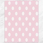 Polka Dots - White on Piggy Pink Canvas 16  x 20 