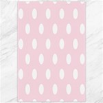 Polka Dots - White on Piggy Pink Canvas 20  x 30 