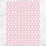 Polka Dots - White on Piggy Pink Canvas 36  x 48 