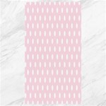 Polka Dots - White on Piggy Pink Canvas 40  x 72 