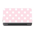 Polka Dots - White on Piggy Pink Memory Card Reader with CF
