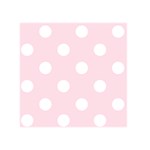 Polka Dots - White on Piggy Pink Greeting Card 5  x 7 