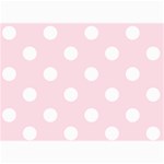 Polka Dots - White on Piggy Pink 5  x 7  Photo Cards