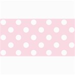 Polka Dots - White on Piggy Pink 4  x 8  Photo Cards