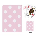 Polka Dots - White on Piggy Pink Playing Cards Single Design