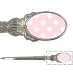 Polka Dots - White on Piggy Pink Letter Opener