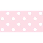 Polka Dots - White on Piggy Pink YOU ARE INVITED 3D Greeting Card (8x4)
