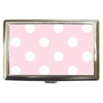 Polka Dots - White on Piggy Pink Cigarette Money Case