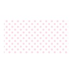 Polka Dots - Piggy Pink on White Satin Wrap