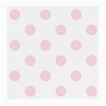Polka Dots - Piggy Pink on White Medium Glasses Cloth