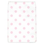 Polka Dots - Piggy Pink on White Removable Flap Cover (L)