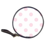 Polka Dots - Piggy Pink on White Classic 20-CD Wallet