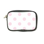 Polka Dots - Piggy Pink on White Coin Purse