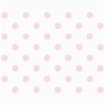 Polka Dots - Piggy Pink on White Collage 8  x 10 