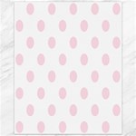 Polka Dots - Piggy Pink on White Canvas 11  x 14 