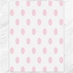 Polka Dots - Piggy Pink on White Canvas 12  x 16 