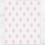 Polka Dots - Piggy Pink on White Canvas 16  x 20 