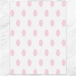 Polka Dots - Piggy Pink on White Canvas 18  x 24 