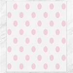 Polka Dots - Piggy Pink on White Canvas 20  x 24 