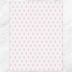 Polka Dots - Piggy Pink on White Canvas 36  x 48 