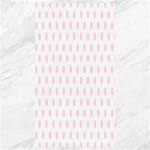 Polka Dots - Piggy Pink on White Canvas 40  x 72 