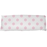 Polka Dots - Piggy Pink on White Body Pillow Case Dakimakura (Two Sides)