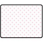 Polka Dots - Piggy Pink on White Fleece Blanket (Medium) (One Side)