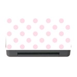 Polka Dots - Piggy Pink on White Memory Card Reader with CF