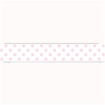 Polka Dots - Piggy Pink on White Small Bar Mat
