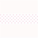Polka Dots - Piggy Pink on White Medium Bar Mat