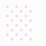 Polka Dots - Piggy Pink on White Small Garden Flag (Two Sides)