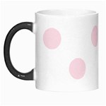 Polka Dots - Piggy Pink on White Morph Mug