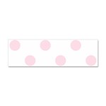Polka Dots - Piggy Pink on White Sticker (Bumper)