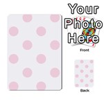Polka Dots - Piggy Pink on White Multi-purpose Cards (Rectangle)