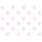 Polka Dots - Piggy Pink on White Birthday Cake 3D Greeting Card (7x5)